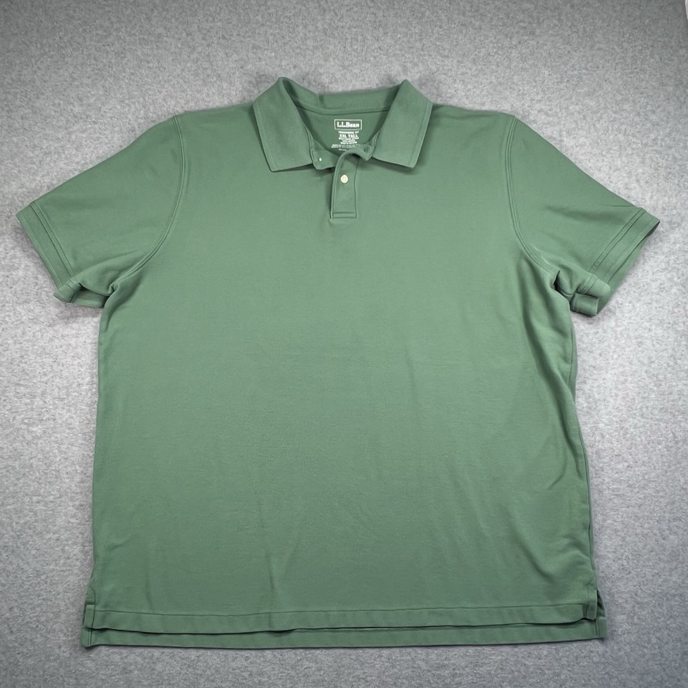 L.L. Bean Men's Traditional Fit Size XL‎ Premium Polo Shirt Green